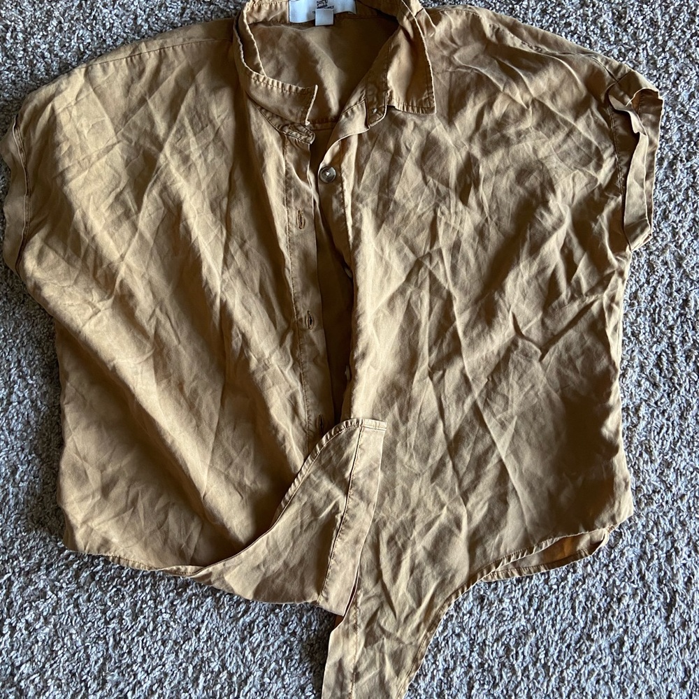 Yellow Button Up by Thread and Supply.